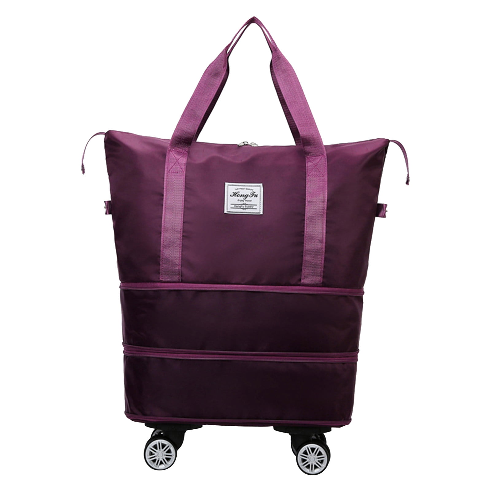 Guozer Large Capacity Travel Bag 1PCS Universal Wheel Travel Bag Folding Handbag Waterproof Travel Bag