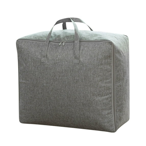 Guozer Large Reusable Storage Bags With Strong Handles & Zippers, Heavy Duty Washable Moving Bag, Closet, Underbed Organizer For Bedding, Blanket
