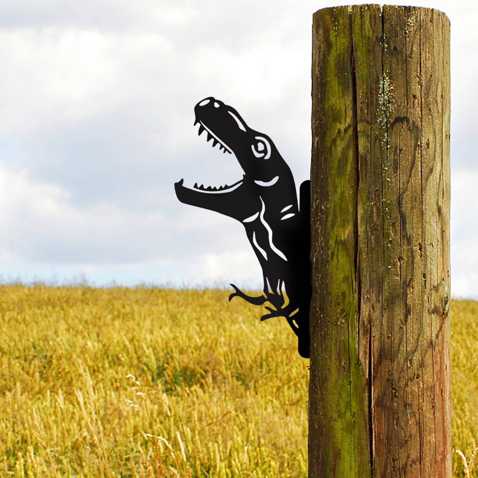 Image showcasing Guozer Outdoor Fence Decorations 1PCS Metal Yard Art Outdoor Sculpture ...