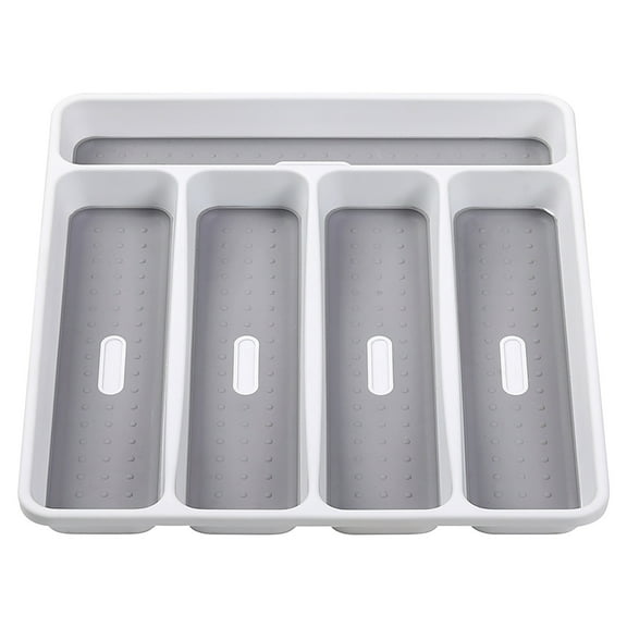 Guozer Plastic Tray 1PCS 5 Compartment Kitchen Organizer Tableware Sorting Organizer BPA Free