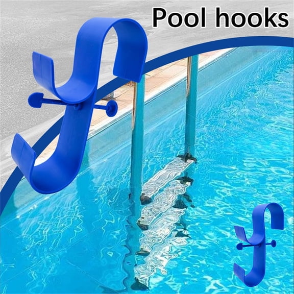 Guozer Pool Hooks for Poles, Plastic Hooks for Pool-side, Outdoor Swimming Pool Hook for Bracket Storage Rack Clothes