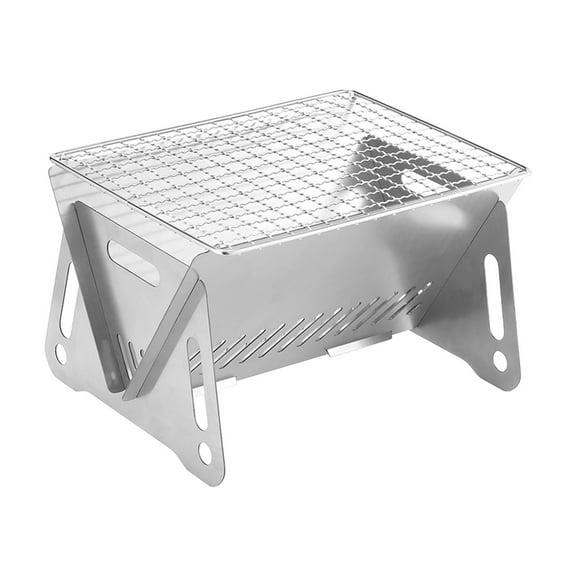 Guozer Portable Charcoal Grill Stainless Steel - Lightweight Folding Travel Grill For Backyard Outdoor Camping Picnic