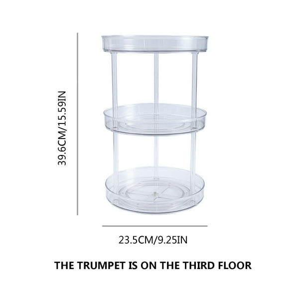 Guozer Rotatable Shelf 1PCS Kitchen Spice Bottle Organizer Cosmetic Organizer Plastic Storage Rack