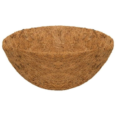 Guozer Semicircular Hanging Basket Coconuts Fiber Planter Inserts Replacement Liner For Flower Pot