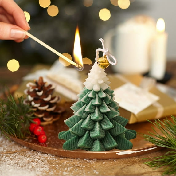 Guozer Small Candles for Gifts 1PCS Christmas Tree Shape Candles Aromatherapy Candles for Christmas Gifts, Thanksgiving Gifts, Teacher's Day Gifts, Halloween Gifts, Birthday Gifts