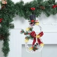 thumbnail image 1 of Guozer Clearance Snowman Shape Garland 1PCS Christmas Wreath with Light Classroom Wreath for Door Weatherproof Outdoor Wreaths, 1 of 7