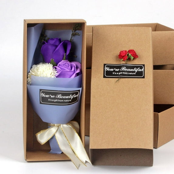 Guozer Artificial Multicolor Soap Flower Bouquet