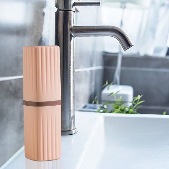 Guozer Travel Toiletry Cup Brushing Cup Toothbrush Cup Toothbrush Cup Jar Set Portable Home Toiletry Toothpaste Toothbrush Case
