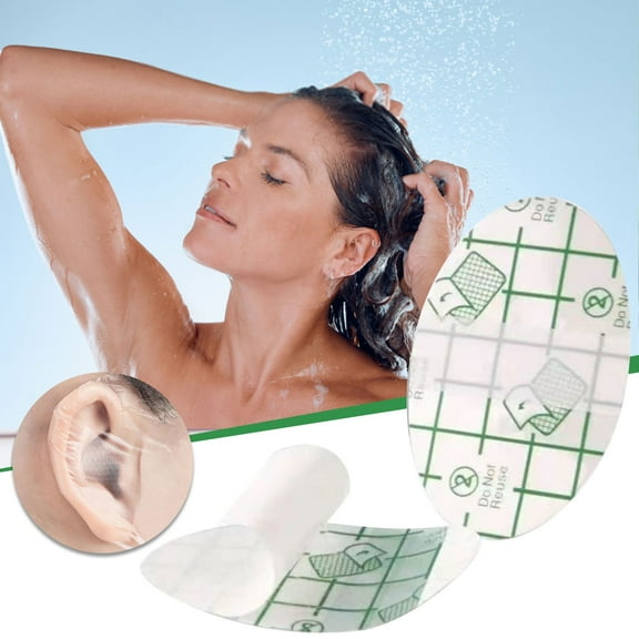 Guozer Waterproof Ear Stickers for Pool Accessories Film Protection for Ears Water Entry While Washing Hair and Swimming Ear Protection Stickers