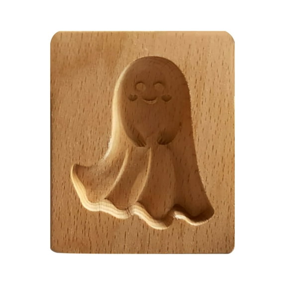 Guozer Wooden Cake Molds 1PCS Halloween Baking Molds Chocolate Molds Halloween Candy Molds Fall Hand Pie Molds Fondant Molds Candle Molds