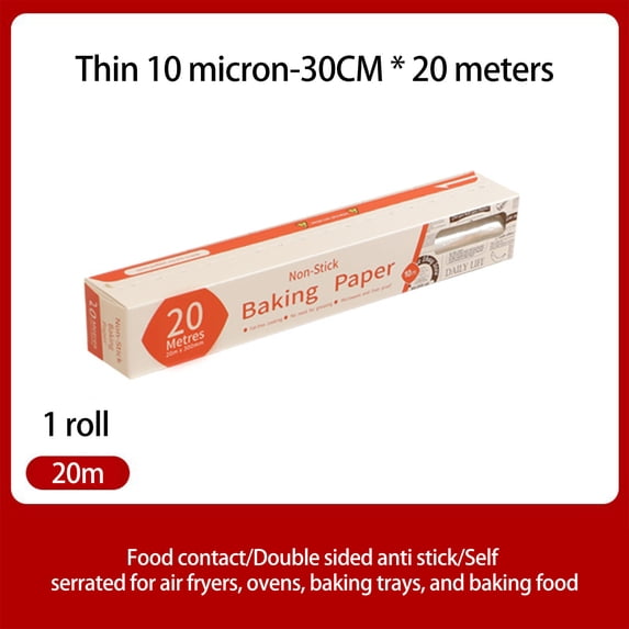 Guozer Disposable Barbecue Paper 1Roll Baking Sheets for Grill Oven