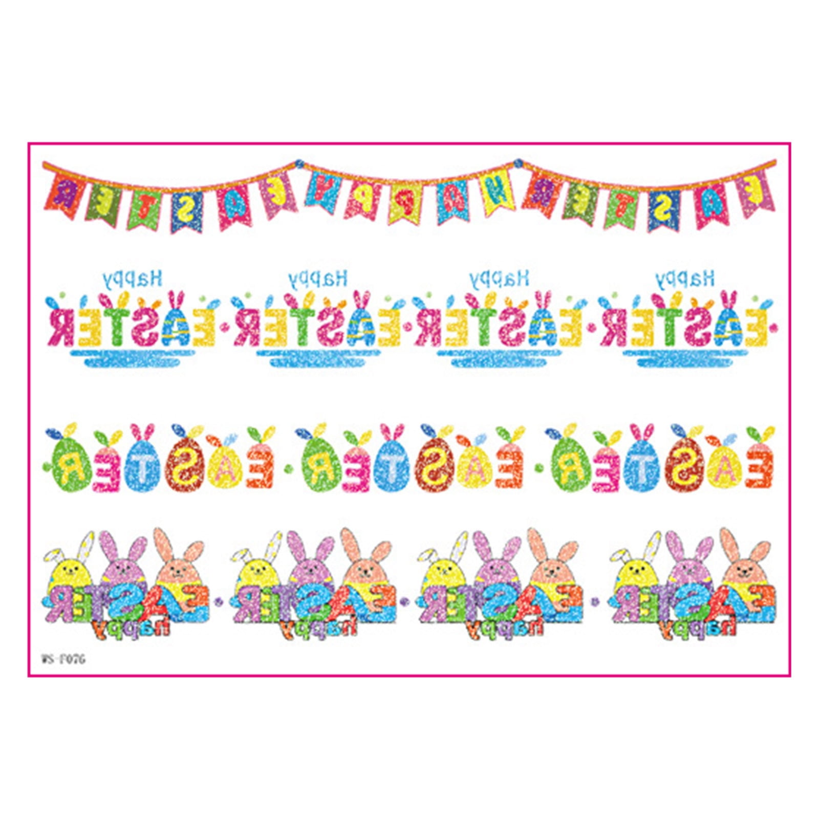 Guozer Easter Stickers for Kids, Glitter Stickers for Easter Egg Decor ...