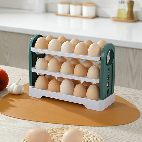 Guozer Eggs Container for Refrigerator Shatterproof Eggss Tray Kitchen Organizer