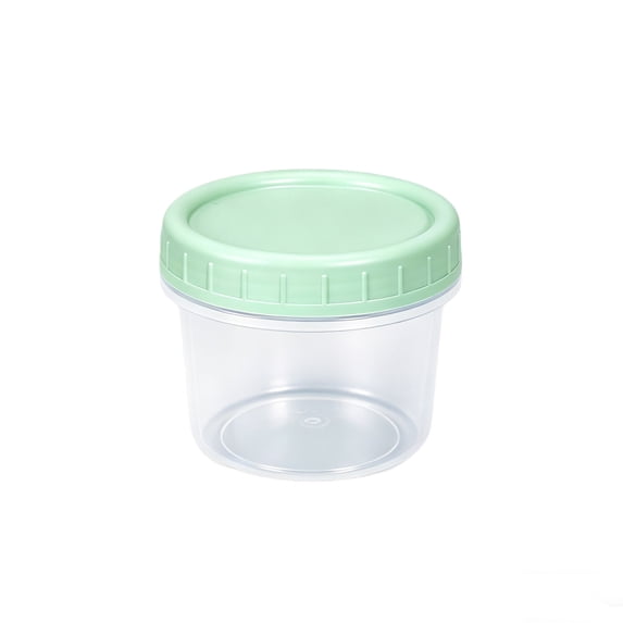 Guozer Freezer Storage Containers with Lids,Reuseable Snack Container Plastic Jar for Ice Cream,Juice,Fruit