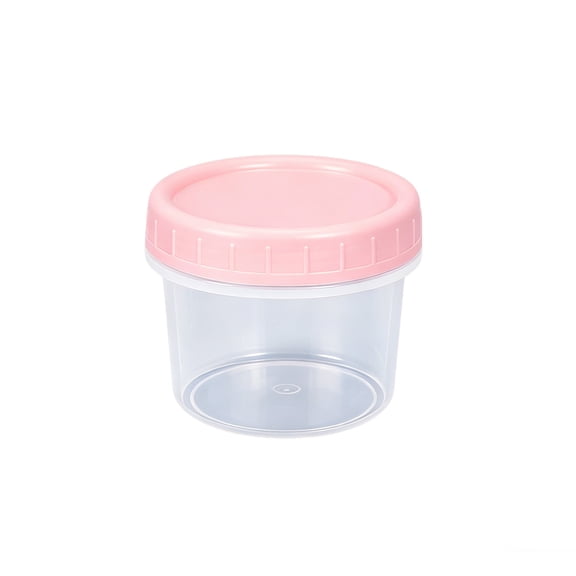 Guozer Freezer Storage Containers with Lids,Reuseable Snack Container Plastic Jar for Ice Cream,Juice,Fruit