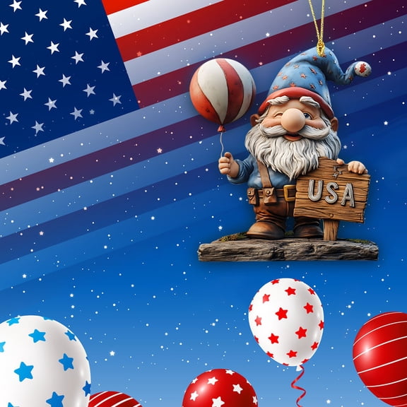 Guozer Hanging Decoration for Backpack Car Interior Decoration for 4th of July