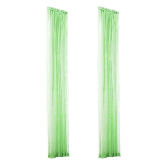 Guozer Home Tulle Curtains 2PC Machine Washable Sheer Window Screening Door Curtains Window Decoration Room Divider Curtain for Dining Decor
