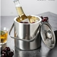 thumbnail image 1 of Guozer Ice Buckets for Parties Drink Cooler Bucket Beverage Cooling Containers Stainless Steel Chilled Wine Bucket, 1 of 7