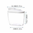 thumbnail image 1 of Guozer Kitchen Supplies Grain Storage Jar Plastic Cereal Dispenser Storage Box for Food,Like Candy,Grains,Rice, 1 of 2