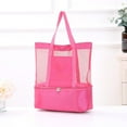 thumbnail image 1 of Guozer Mesh Beach Bag for Women Beach Tote Bag Toilet Bag Mesh Shower Handbag Swim Beach Bag Dry And Wet Separation, 1 of 6