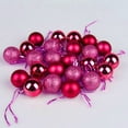 thumbnail image 1 of Guozer Mini Lightweight Balls for Christmas Tree Decor 3cm Shatterproof Christmas Ornaments - 24-Pack with 18 Colorful Designs, Plastic Decor for Home, 1 of 3