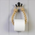 thumbnail image 1 of Guozer Rattan Toilet Paper Holder 1PCS Nautical Rope Toilet Paper Holder Vintage Wall-Mounted Towel Rack Rattan Bathroom Accessories, 1 of 1