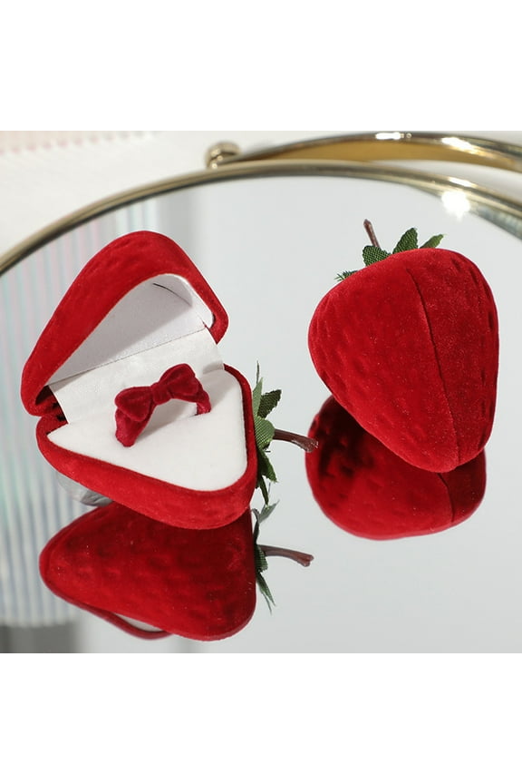 Ring Gift Box 1PCS Artificial Rose Jewelry Gift Box Necklace Box Gifts for Wedding, Engagement, Birthday, Valentine' Day, Christmas, Proposal, Anniversary