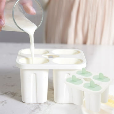 Guozer Silicone Popsicle Molds Set of 4 Ice-cream Maker Popsicle Box for Kid, Ice-cream Moulds Ice Molds for Homemade Desserts, Summer Essentials