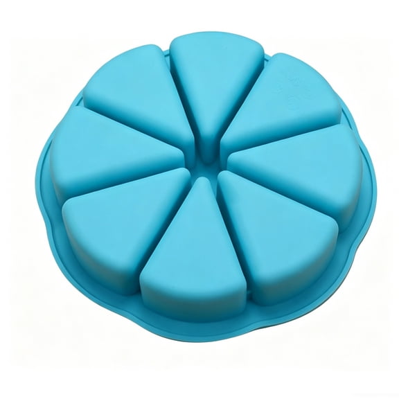 Guozer Silicone Scone Pan,8 Triangle Cavity Triangle Cake Pan Baking Mold for Pizza,Cheesecake,Cornbread