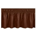 thumbnail image 1 of Guozer Solid Color Twin Bed Skirt Bed Skirt Wrap Around Elastic Ruffles Elastic Bed Skirt With Elastic Belt Machine Wash In Cold Water, 1 of 2