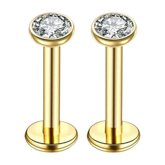 Guozer Titanium Opal Earrings for Sensitive Skin Flower Screws Opal Earrings 20g Earrings for Cartilage Piercing Gold 3mm