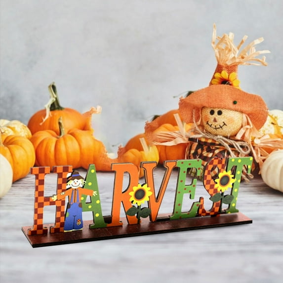 Guozer Wooden Ornaments for Fall Decor, Thanksgiving Gifts for Friend and Family, Fall Ornaments for Shelf Decor