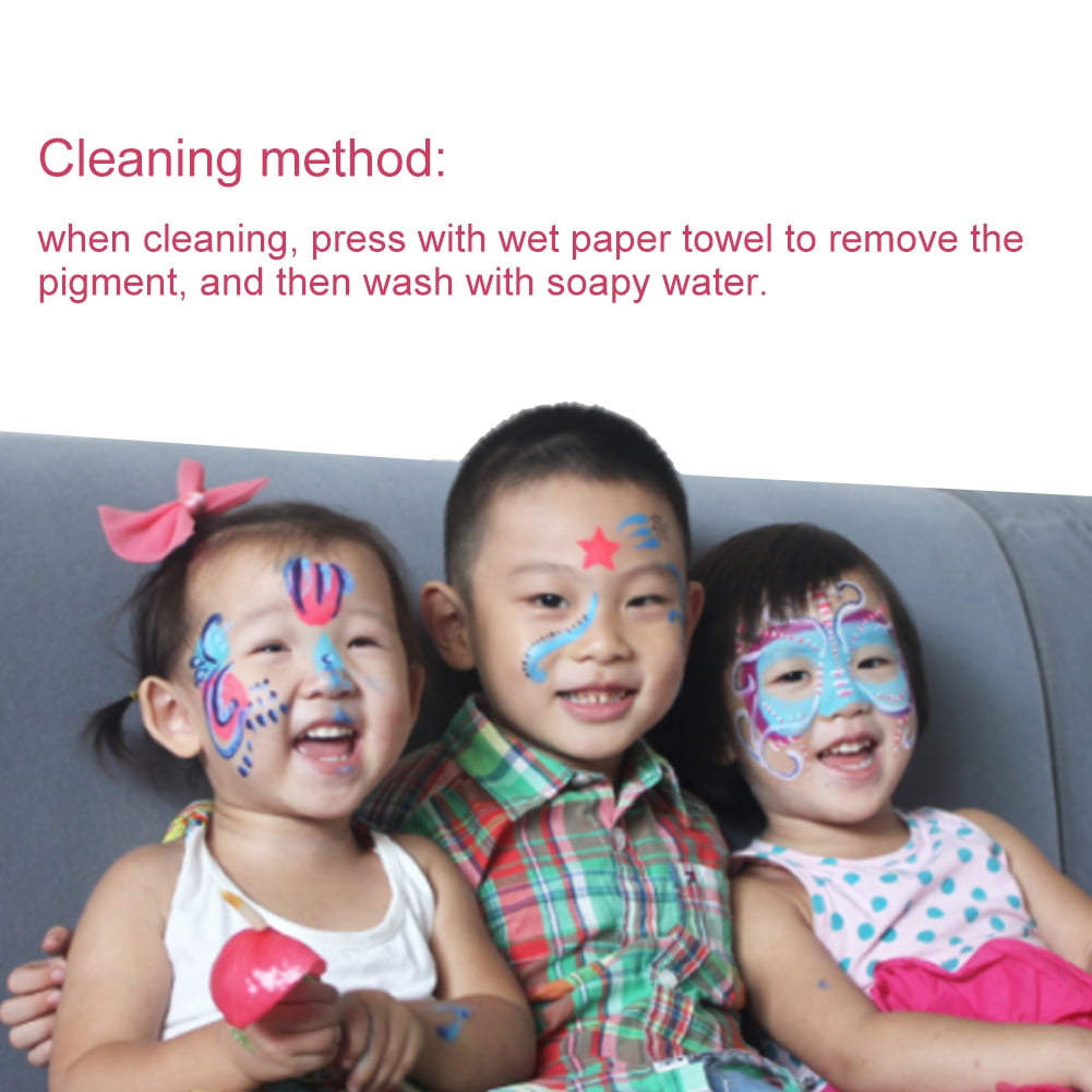 Gupbes 12 Colors Body Face Paint Sticks Crayons Set Colorful Painting