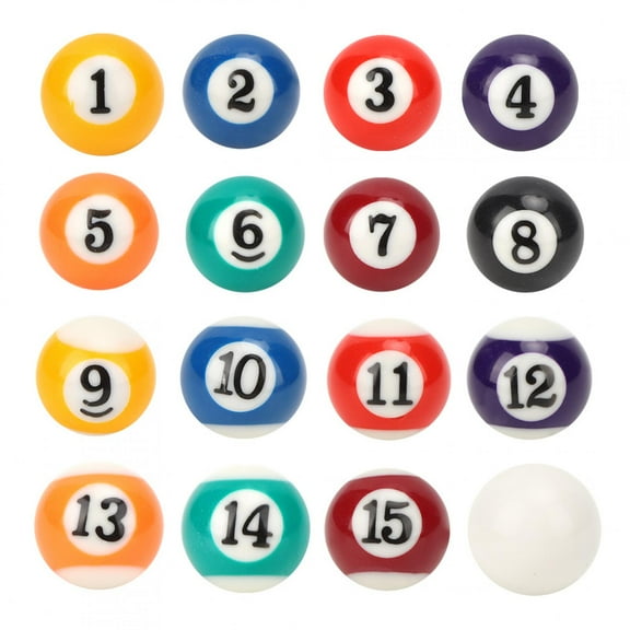 Gupbes 2.5CM Billiard Ball, Resin Billiard Ball, Eco-Friendly Resin Material Billiard Ball, For Game Rooms Billiard Supplies Kids Toys Recreation Games
