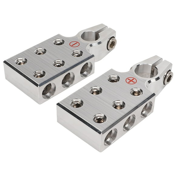 Gupbes Battery Top Post Clamp,Pair Battery Terminal Clamp Positive Negative Audio Modification For Caravan Car Motorhome RV Bus,Audio Battery Connector
