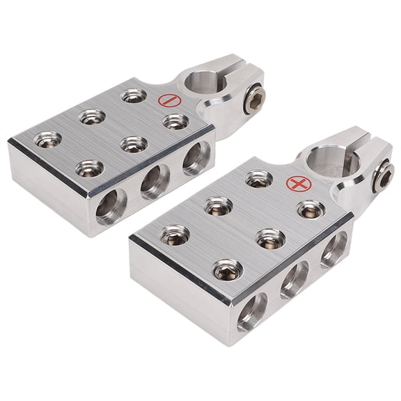 Gupbes Battery Top Post Clamp,Pair Battery Terminal Clamp Positive Negative Audio Modification For Caravan Car Motorhome RV Bus,Audio Battery Connector