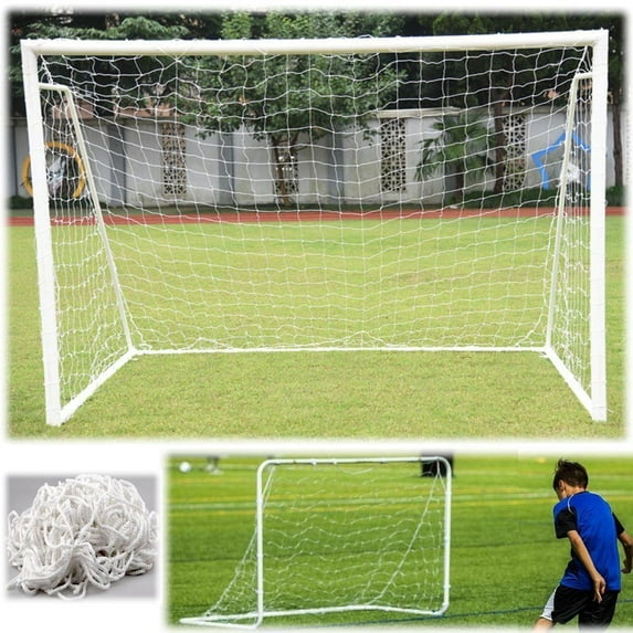 Gupbes Football Soccer Net Sports Competition Soccer Goal Net Full Size Sports Replacement Soccer Goal Post Net for Sports Match Training