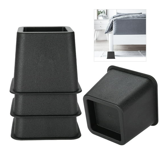 Gupbes Furniture Raisers, 4Pcs 3 Inch Furniture Raisers Adjustable Bed Chair Riser Wide Feet Lift Stands for Sofa Table and Chair