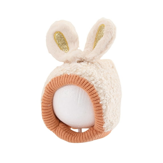 Gupgi Baby Bunny Hats Fuzzy Hats with Bunny Ears Infant Earflap Beanie Caps for Boys Girls