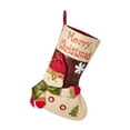 thumbnail image 1 of Gupgi Christmas Stockings, Santa Claus Snowman Elk Candy Bag Treat Bag Hanging Decor for Holiday Party Favor Gift, 1 of 8