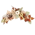 thumbnail image 1 of Gupgi Halloween Fall Wreath Harvest Wreath with Pumpkin Pine Cone Berry Maple Leaves Fall Decorations Supplies for Farmhouse Thanksgiving Decor, 1 of 8