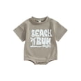 thumbnail image 1 of Gupgi Summer 0-18M Baby Boy Romper, Short Sleeve Crew Neck Letters Print Bodysuit Casual Daily, 1 of 7
