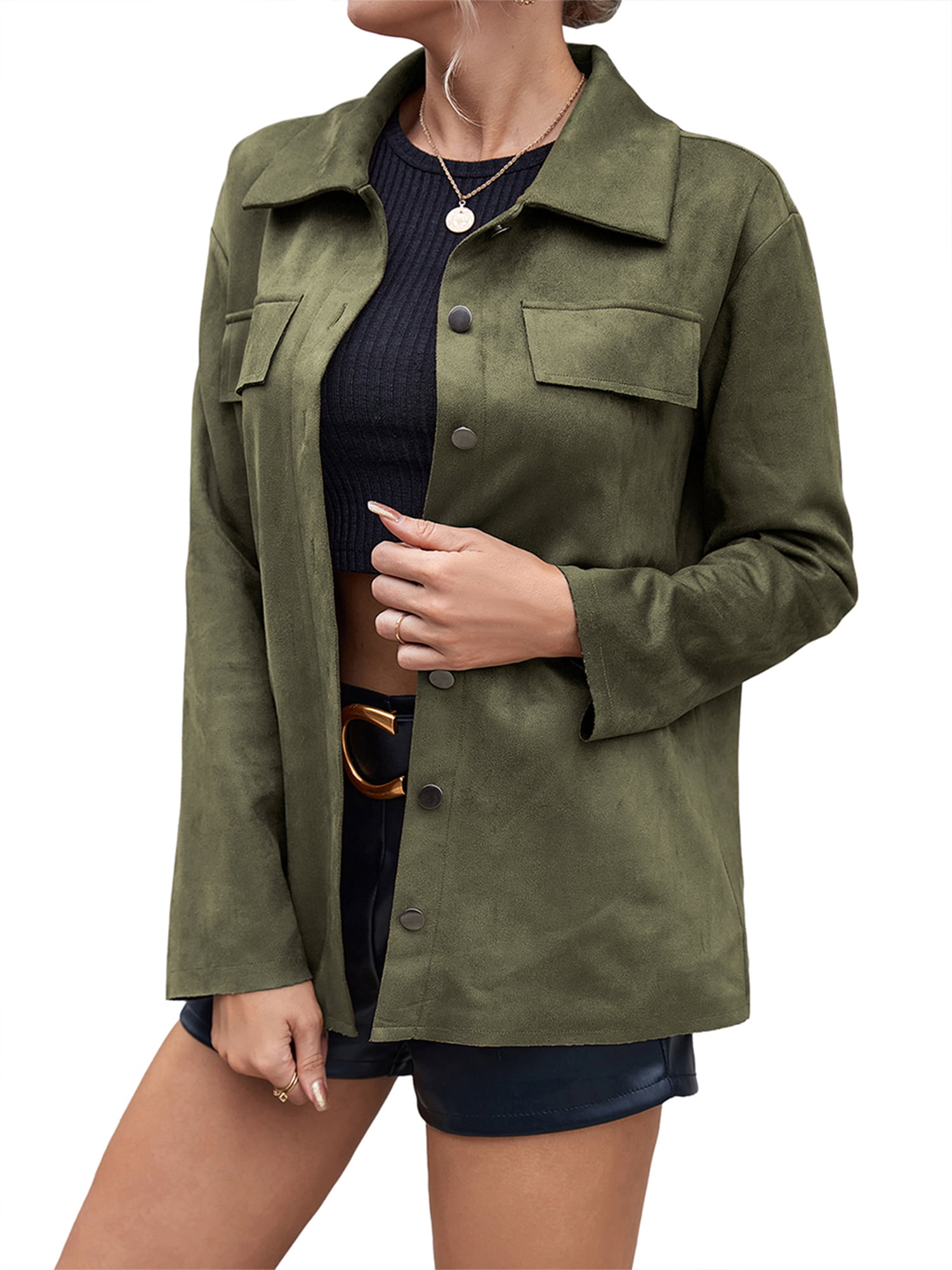Women Jacket New Winter Clothes Women Casual Turn-down Collar