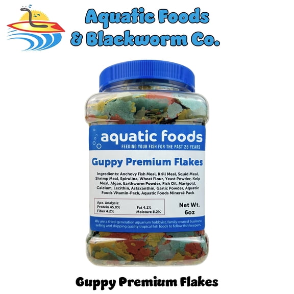 AFI Guppy Fish Food Flakes, 2oz Small Jar