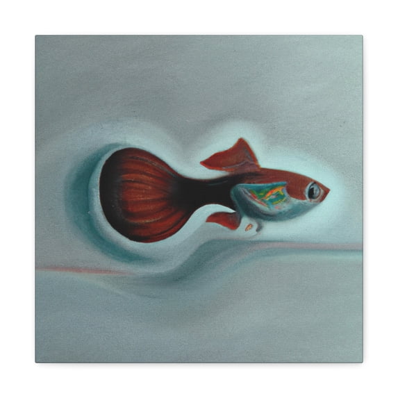 "Guppy in Minimalism" - Canvas