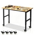 thumbnail image 1 of Guqiart Adjustable Height Workbench, 48" Rectangle, 1.5" Thick, 1 of 8