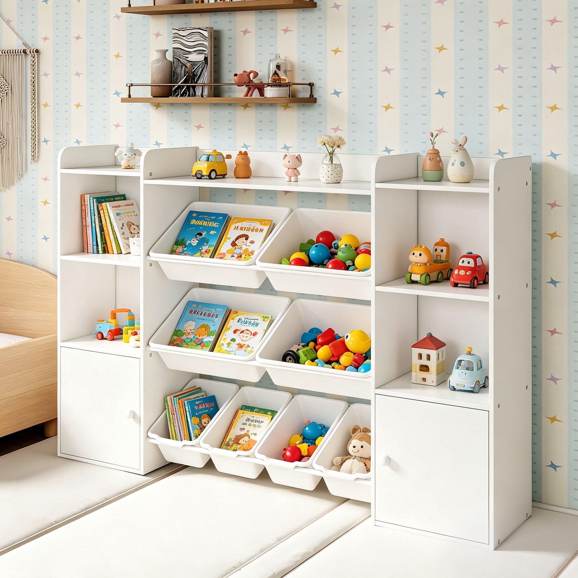 Storkcraft California Cube Organizer Children's Bookcase, Frosted