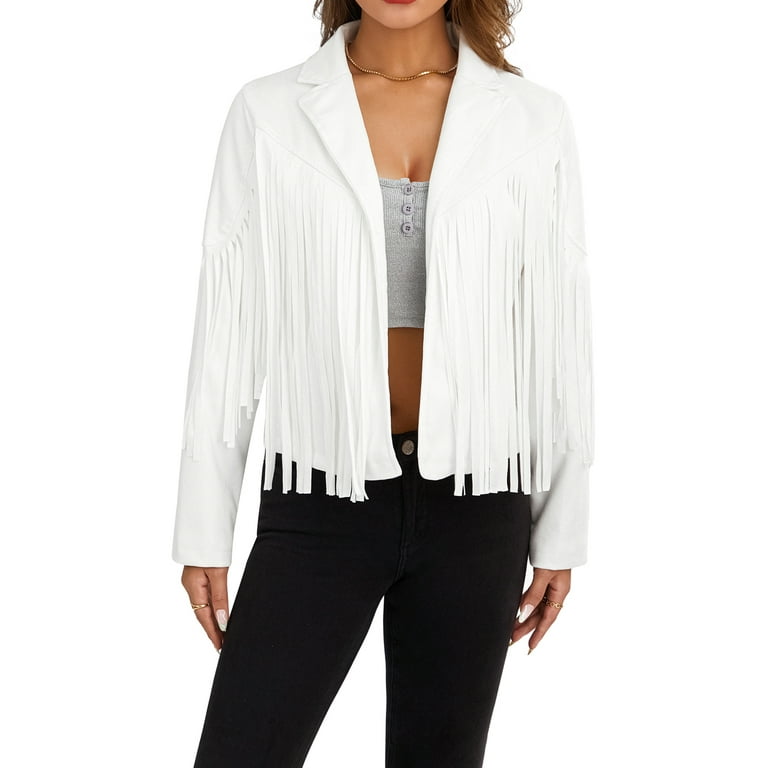 White tassel jacket deals