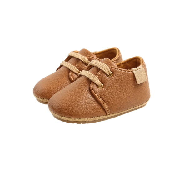 Gureui Kids Baby Boys Girls Lace Up Sneakers, Autumn Soft Sole Infant Moccasins, Newborn Anti-slip First Walkers Shoes