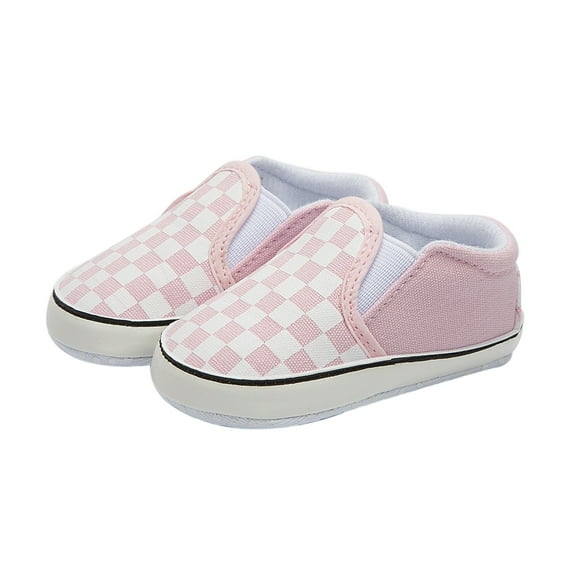 Gureui Kids Baby GirlsCanvas Shoes Soft Sole Toddler Slip Newborn Crib Casual Sneakers Baby Flat Lazy Loafers First Walkers Shoes